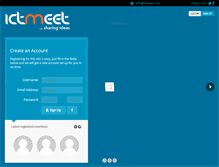 Tablet Screenshot of ictmeet.com